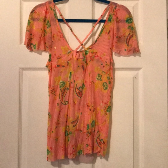 Free People peach pink top - Picture 4 of 4